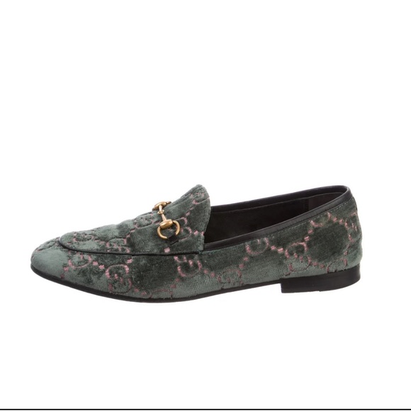 Gucci Shoes - GUCCI Jordaan GG Velvet Loafers *AUTHENTIC*